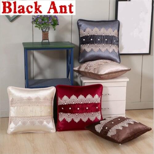 2pcs Embroidery Chenille Cushion Cover Decorative Pillowscase Fashion Seat Throw Pillow Sofa Home Decora High End BZ-JD801