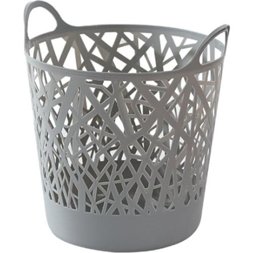 Imitation Rattan Laundry Basket, Plastic Folding Storage Basket, Household Laundry Basket, Bedroom Storage Bucket
