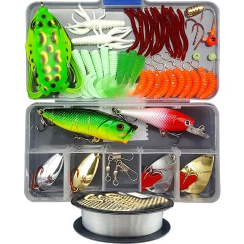 Multi Fishing Lures Set Wobblers Mixed Colors Lure Kit Artificial Hard Bait Minnow Jig Spoon Crankbait Fishing Tackle 2020 New