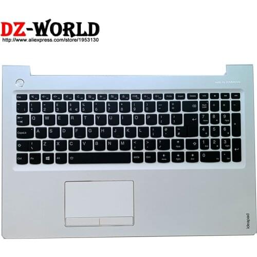 Shell C Cover Palmrest Upper Case With GB UK English Keyboard Touchpad for Lenovo 510-15ISK IKB 310-15ABR IAP ISK Laptop