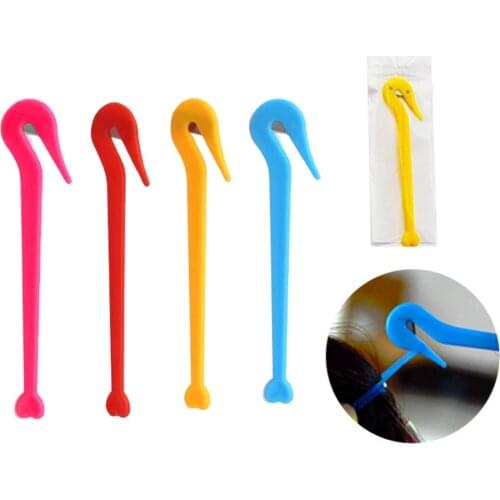 1pc Disposable Elastic Rubber Band Remover Painless Hair Band Removal Tool Elastic Hair Band Cutter Plastic Hair Clip Tool