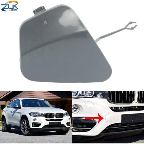 ZUK Front Towing Hook Garnish Cap Flap Case 51117422901 For BMW X6 F16 2015-2019 Unpainted Trim Cover Shell Not Fot M Edition