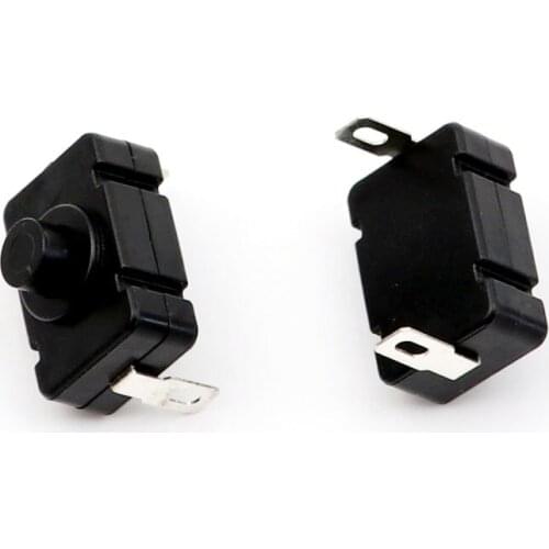 2pieces/lot Professional electronic flashlight switch button High temperature resistant flame retardant switch 101X