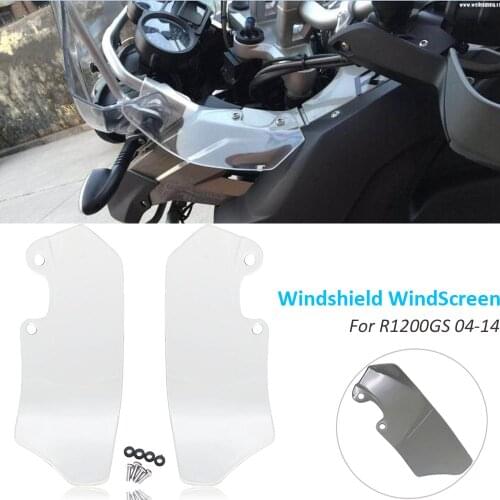 Transparent/ Smoke Motorcycle Windshield Windscreen Ventilation Plate Side Panels For R1200GS 2004-2012 R 1200 GS 04-12