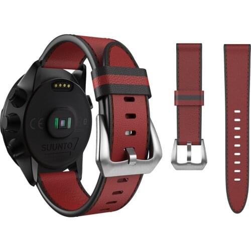 For Suunto 7/Suunto 9 Replacement Wristband Soft leather Sports Watch Strap Suunto 9 Baro/9 Spartan/9 GPS /Suunto D5Watch Band