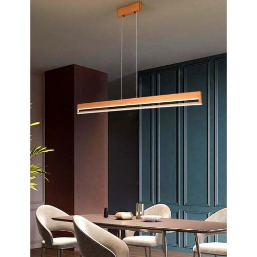 Modern LED Chandelier Nordic Minimalist Long Pendant Lamp For Dining Room Coffee Shop Bar Office Decoration Hanging lamp