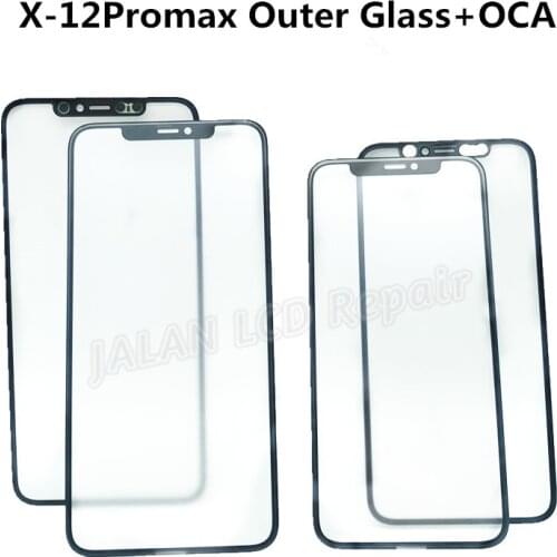 5pcs Touch screen front glass with OCA For X XS XSMAX XR 11 11PRO 11PROMAX damaged display screen glass replacement