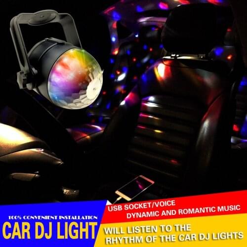 SUOLANGTE voiture musique contrôle du son rvb LED décoration atmosphère DJ lumières Laser fête Disco Club coloré effet Auto l