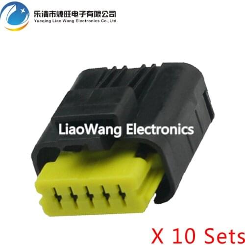 10 Sets Waterproof connector China 5Pin connector with terminal DJ7057A-1.5-21 5P