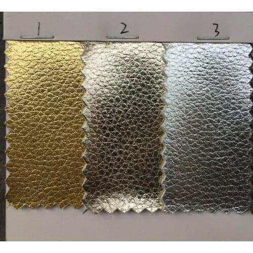 High-quality Wear resistant and scratch resistant microfiber synthetic PU Metallic leather material