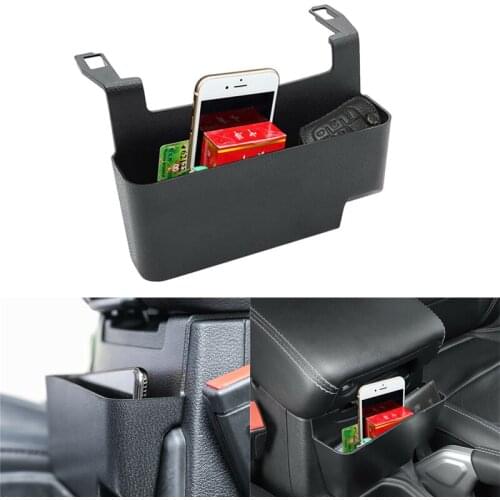 Car Armrest Box Storage Oganizer Bag Car Storage Organizer Hanging Storage Bag For JEEP Wrangler TJ Gladiator Accessory Black