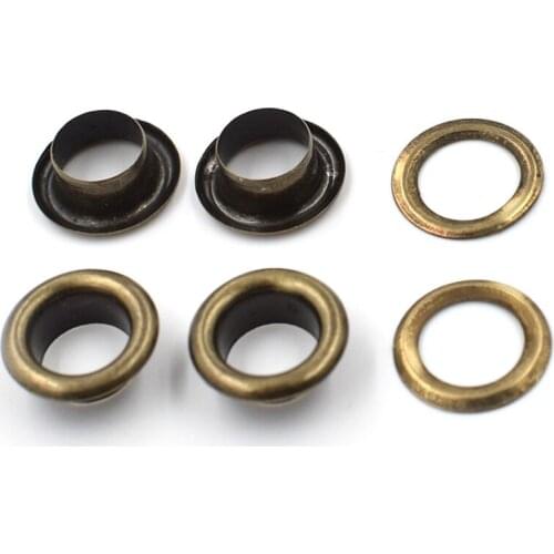 100 pieces/lot) 8mm eyelets..An inner diameter . Metal pores. Hollow rivets. Shoebox pores. Wearing rope hole.Gas buttons