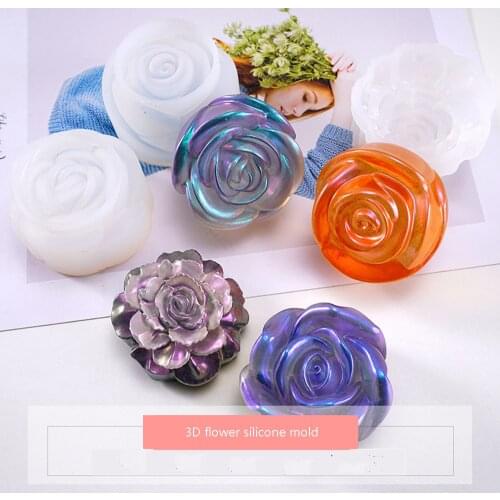 12 style 3D flower necklace pendant Silicone Mold for jewelry making Resin jewelry tool UV epoxy resin molds decorative craft