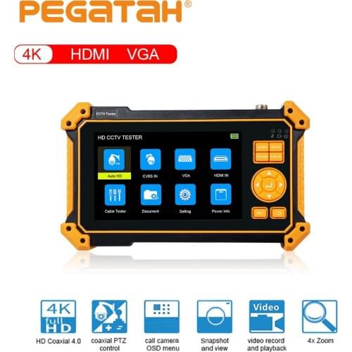 CCTV Tester Monitor 5 Inch 4K CCTV Camera Tester Mini Monitor Testers Camera Ahd Monitor CCTV Testers