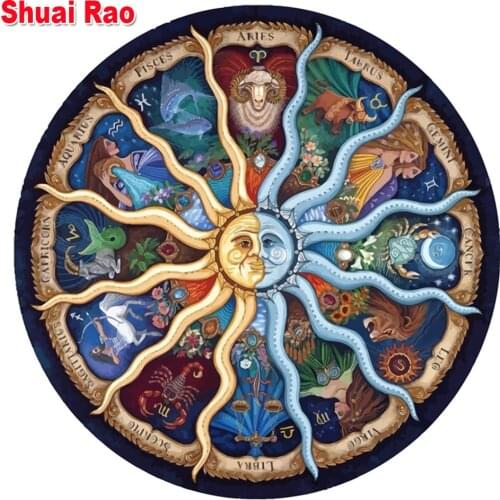 5d mosaic Diamond Painting Universe Meditation diamond Embroidery full square&round Diamond cross stitch12 Chinese zodiac