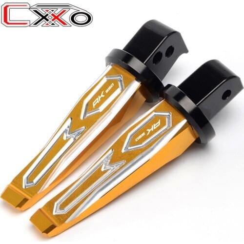 For KYMCO AK550 2017 2018 2019 2020 Motorcycle Left and right CNC Aluminum passenger foot pegs Rear Footreat