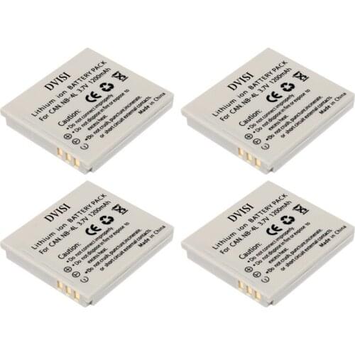 DVISI 4Pcs/lot EN-EL5 EN EL5 Camera Battery for NIKON Coolpix P530 P520 P510 P100 P500 P5100 P5000 P6000 P90 P80 Wholesale