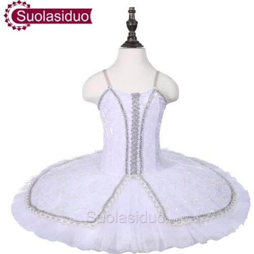Girls White Ballet Tutu The Sleeping Beauty Performance Stage Wear Children Ballet Dance Competition Costumes Adult Ballet Skirt