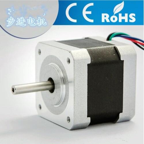 CE certification 78 oz-in 4-lead Nema17 Stepper Motor 42 motor Nema 17 motor 42BYGH 1.7A (17HS4401) 3D printer motor and CNC XYZ