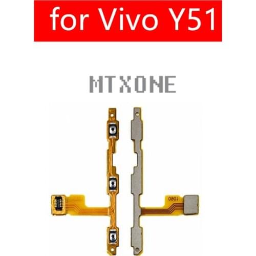 For Vivo Y51 Power Volume Side Key button Flex Cable for Vivo Y51 On Off Switch Flex Cable Replacement Repair Parts