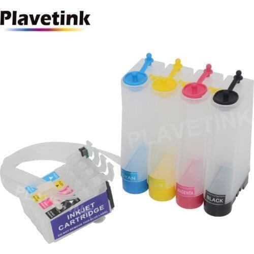 Plavetink 4 Color CISS Ink System For Epson WorkForce WF-2010W 2510WF 2520NF 2530WF 2540WF Printer T1631 Continuous ink Tank