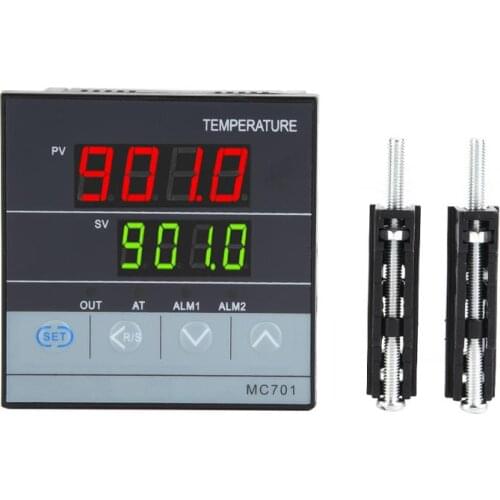 MC701 Digital PID Temperature Controller Waterproof K Type PT100 Sensor Input Relay SSR Output