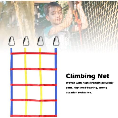 Children Climbing Net Kids Climbing Cargo Net Mesh Outdoor Physical Training DIY Climbing Accessories Ninja Rope Arm Training