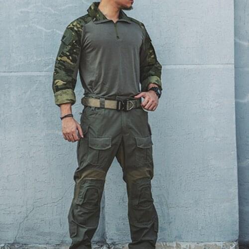 Emersongear G3 Combat Tactical Shirt Upgraded Version Mens BDU Sports Slim Fit Military Duty Tops Genuine Multicam