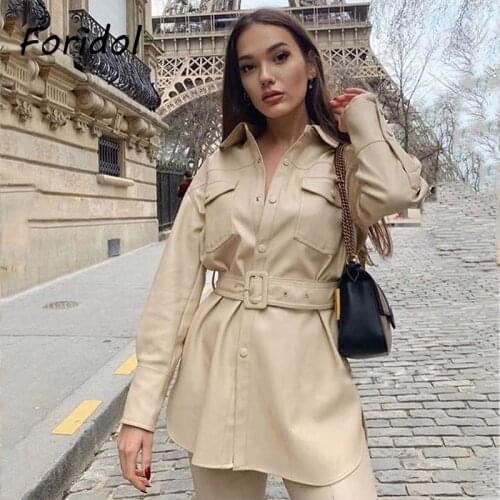 Женские кожаные куртки Foridol China At AliExpress