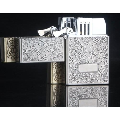 Fortune Flower Retro Classic Straight Into The Lighter Smoking Accessories for Weed Exquisite Gift for Men Lighter Vintage