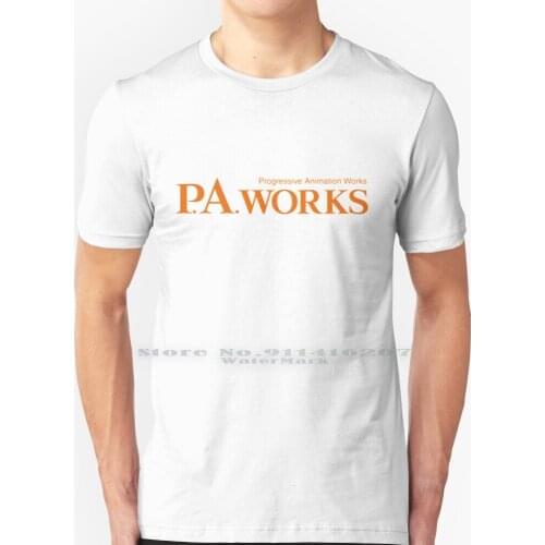 P.a Works Logo T Shirt 100% Pure Cotton P A Works Pa Works Progressive Animation Works Anime Angel Another Charlotte Nagi No