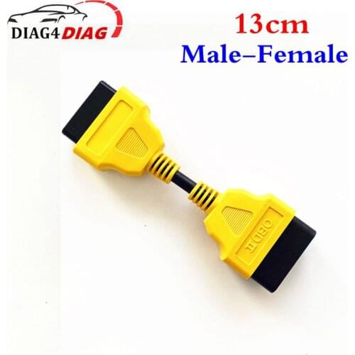 16pin Car OBD2 Extension Cable 13CM /30 CM Extend obdii Connector 13CM Interface 16 pin Male to Female OBD 2 Adapter