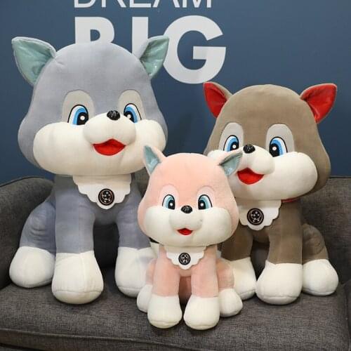 Kawaii Shiba inu Dog Plush Toy Stuffed Cartoon Animals Baby Cuddly Pink Scarf Dogs Plushie Doll toys For Children Birthday Gift