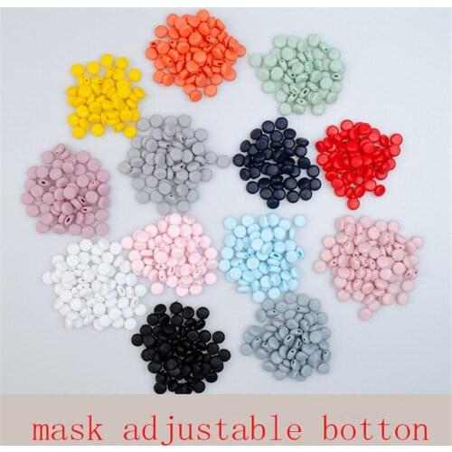 Wholesale Plastic Anti-slip Flat Spiral Buckle Adjustable Beads Mask Buckles Drawstring Button Elastic Band Ear Cord Accessories