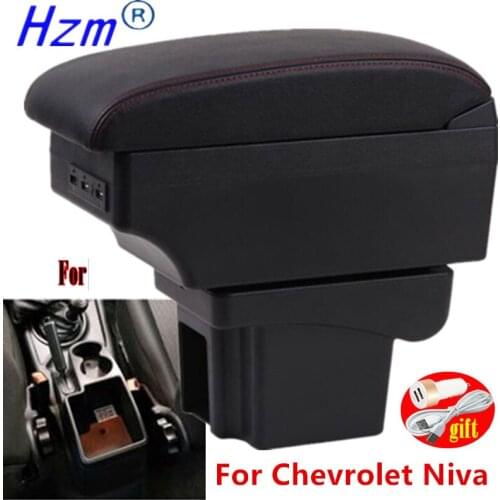 For Chevrolet NIVA Armrest For Chevrolet Niva 1 Car Armrest box Storage box car Interior accessories Charging with USB