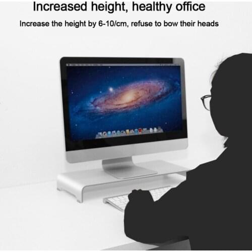 Aluminum Alloy Laptop Stand Monitor Riser Bracket Notebook Standing Holder Universal for Laptop PC