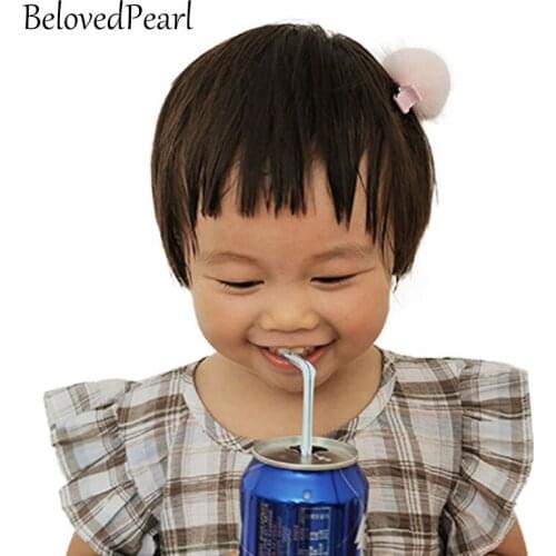 Lovely Mink Fur Pompom Girls Hair Accessories Barrettes Photography Pom Pom Baby Hair Clips