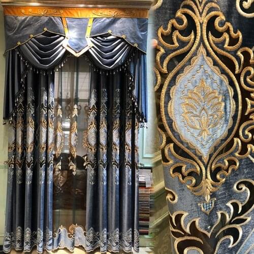 Luxurious Atmosphere Room Curtains Room Guest Room European Style Shading Compensated Product Curtains Fallen Curtains