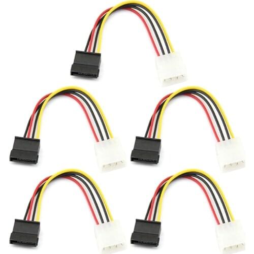 SATA Male To Molex IDE Standard 4 Pin Female Power Cord Female Adapter For Computer Hard Drive