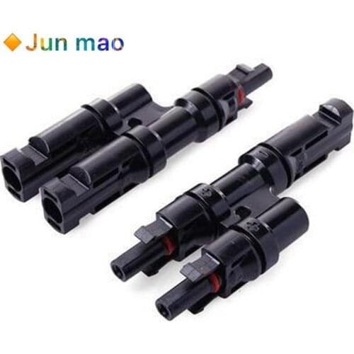 Connector 1 Pair Solar PV Multi Parallel Branch Connectors pv module panel connector Male & Female Solar Energy Adapter
