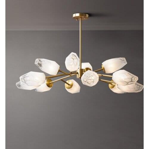 Modern Glass Copper Pendant Lights Lustre Led Lamp Nordic Bedroom Living Dining Room Indoor Lighting Decor Hanging Light Fixture