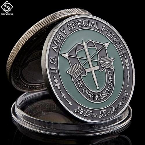 US. Army Special Forces De Oppressoliber Green Berets Challenge Metal Coin Collectible Gift