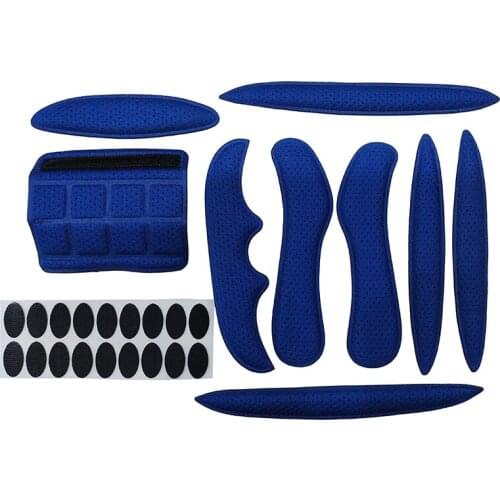 1set Cycling Helmet Pads Sealed Sponge Bicycle Electric Motorcycle Riding Helmet Velcro Lining Sponge Inner Pads Protection Pad