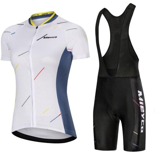 2020 Mieyco Pro Team Cycling Kit Women Cycling Racing Short Sleeve Jersey And Bib Shorts Set Riding Bicycle Wear Cycling Jersey