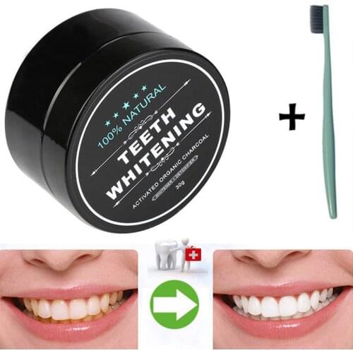 30g Teeth Whitening Oral Care Charcoal Powder Natural Activated Charcoal Teeth Whitener Powder Oral Hygiene Dental Tooth Care