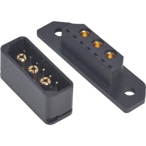 6PCS RC Aircraft Amass ICM150S17PB 20A Power Supply Battery Plug Gold-plating Male Female Bullet Connector DIY Connecting Parts