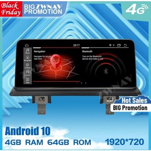 Touch screen 1920*720 Android 10.0 Car multimedia Player for BMW E87 2006-2012 car GPS Navi Audio Radio Stereo BT Wifi head unit