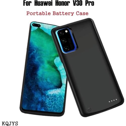 KQJYS 6500mAh Portable Battery Power Case Charging Cover For Huawei Honor V30 Pro Battery Case Power Bank Battery Charger Cases