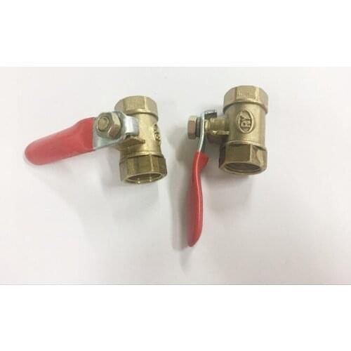 Free shipping 1/4" ,3/8", 1/2" Double female ball valve external thread ,brass ball valve ,copper valve, copper fitting
