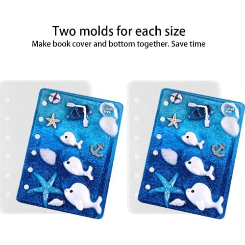 Hot sale notebook cover jewelry gun black clamp ring silicone mold resin silicone mold manual DIY epoxy resin mold